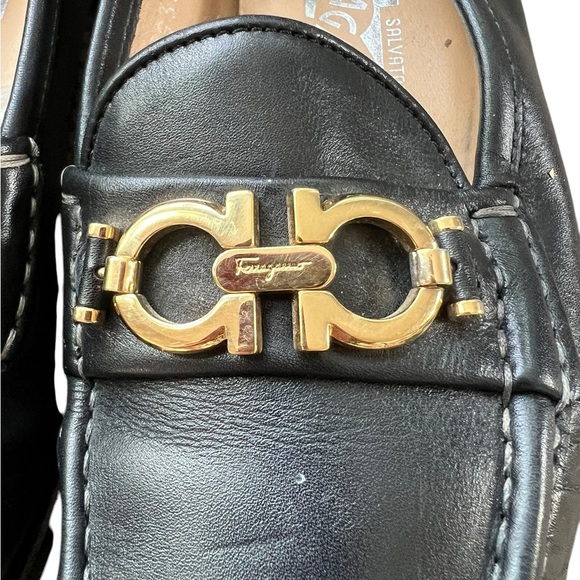 Salvatore Ferragamo “Nobby” Ladies Black Leather Gancini Loafers, Size 6… - Picture 3 of 10